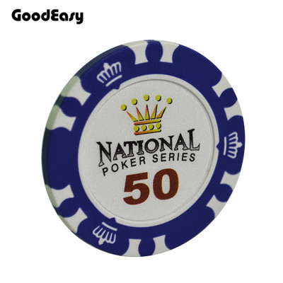 Casino Crown pokkeri žetoonid Meelelahutus Black Jacki vooru pokkeri žetoon, savi metallist maksud Hold`em pokkeri žetoonide komplektid 5 tk/partii allahindlus