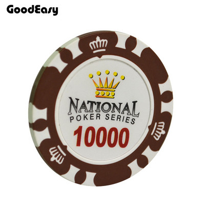 Casino Crown pokkeri žetoonid Meelelahutus Black Jacki vooru pokkeri žetoon, savi metallist maksud Hold`em pokkeri žetoonide komplektid 5 tk/partii allahindlus