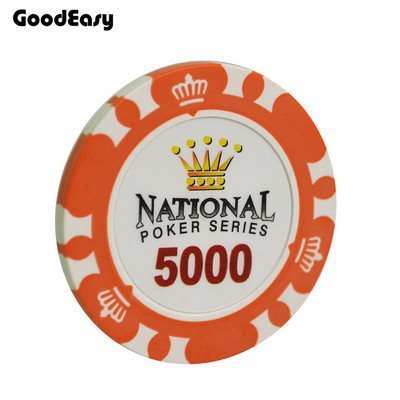 Casino Crown pokkeri žetoonid Meelelahutus Black Jacki vooru pokkeri žetoon, savi metallist maksud Hold`em pokkeri žetoonide komplektid 5 tk/partii allahindlus