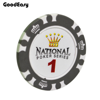 Casino Crown pokkeri žetoonid Meelelahutus Black Jacki vooru pokkeri žetoon, savi metallist maksud Hold`em pokkeri žetoonide komplektid 5 tk/partii allahindlus