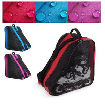Триъгълна чанта за ролкови кънки с регулируема презрамка и метални куки за кънки за лед Ролкови кънки