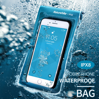 Водоустойчива чанта за мобилен телефон Naturehike IPX8, чанта за плуване на открито, ваканция, мембрана, телефон за гмуркане, водоустойчив калъф под 7 инча