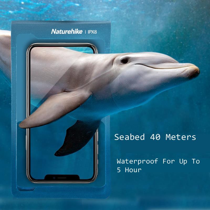 Naturehike IPX8 Κινητό Τηλέφωνο Αδιάβροχη τσάντα Εξωτερική Παραλία Εξοχική τσάντα κολύμβησης Μεμβράνη καταδυτικού τηλεφώνου Αδιάβροχη θήκη κάτω των 7``