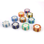 Set 5 bucăți de jetoane de poker din ceramică Monede de cazinou din argilă 40 mm jetoane de poker Monede de dolari de divertisment