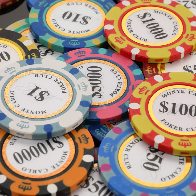 5 vnt Keraminių pokerio žetonų rinkinys Molio kazino monetos 40 mm monetos Pokerio žetonai Pramogos Dolerių monetos