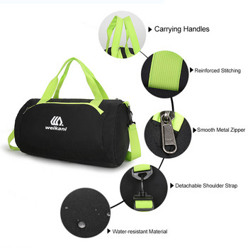 Αθλητική τσάντα γυμναστικής για γυναίκες και άνδρες Τσάντα Duffel για προπόνηση ταξιδιού με βρεγμένα διαμερίσματα Μεγάλης χωρητικότητας πολύχρωμες τσάντες τσάντα γυμναστικής
