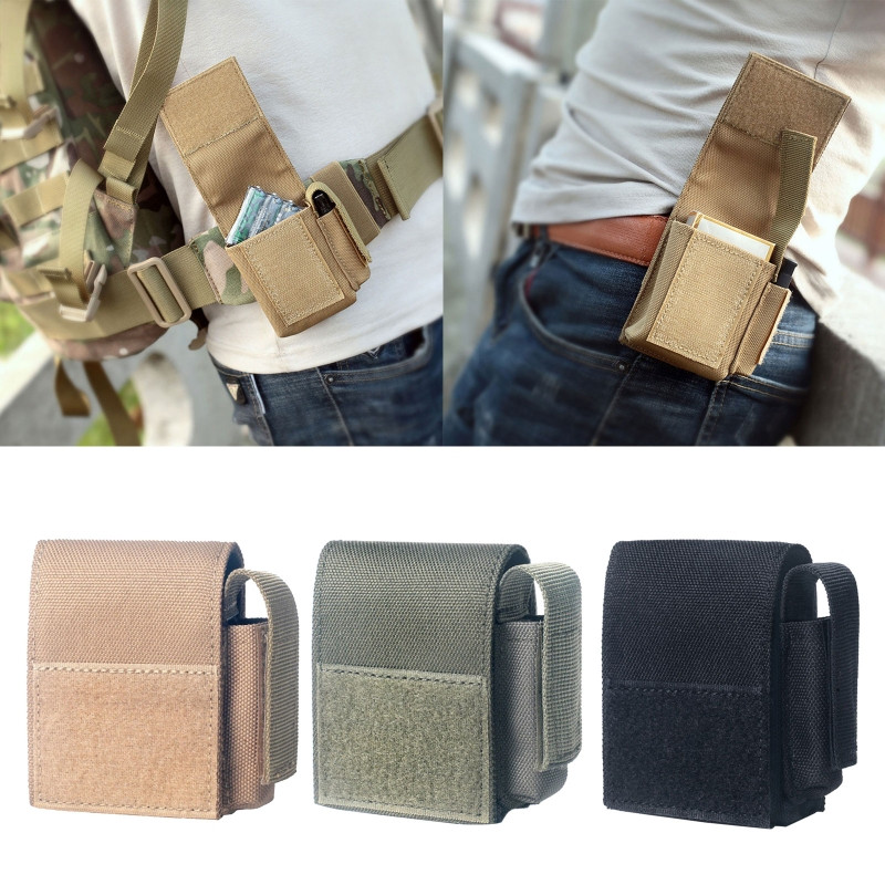 Karinis mini paketo laikiklis raktų monetų piniginės piniginės medžioklės įrankiui