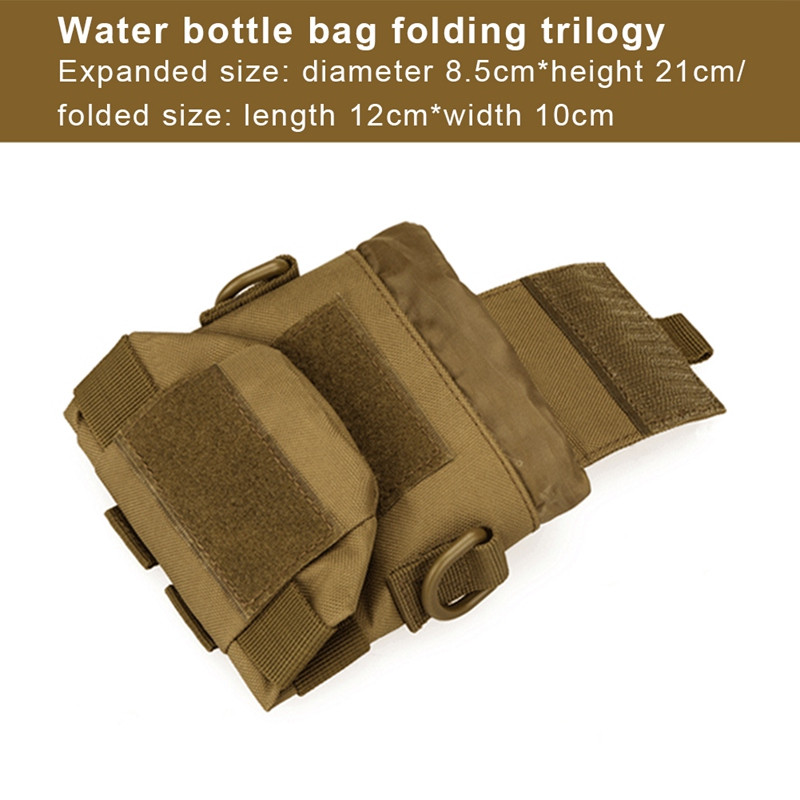Lauko 500 ml mažas virdulio maišelis 600 ml sulankstomas virdulio rankovės juosmens pakabinamas taktinis puodelio maišelis virdulio maišelis Naujas