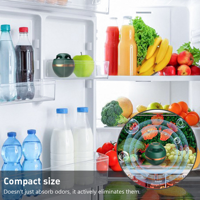 Õhuvärskendaja hoiab värskena osoonigeneraatori USB laetav lõhnalõhna eemaldaja kaks reguleeritavat režiimi kapi/vannitoa/auto jaoks