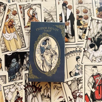 Fyodor Pavlov Tarot Oracle Tarot Psychic Card Fortune Telling Divination Card Tarot Family Party Leisure Επιτραπέζιο παιχνίδι 78τμχ