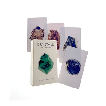 Crystals Tarot Κάρτα γραφείου Oracle Divination Game Deck Party Κάρτες αστρολογίας Oracle Cards παιχνίδι για γυναίκες Κορίτσι Oracle Cards