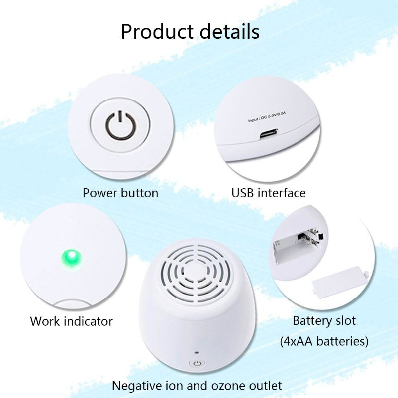 2023 Nou de uz casnic Mini-frigider Deodorizant Eliminator de mirosuri Miros de aer C