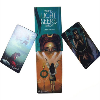 The Light Seers Tarot Desk Card Oracle Divination Game Deck Парти Астрологични карти Oracle Cards Game for Women Girl Tarot Cards