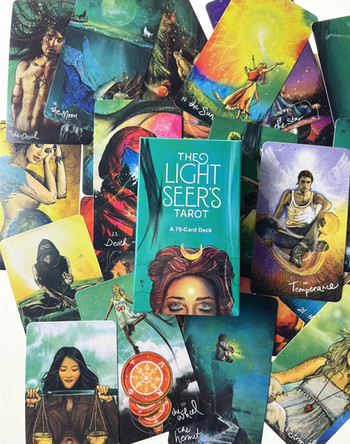 The Light Seers Tarot Desk Card Oracle Divination Game Deck Парти Астрологични карти Oracle Cards Game for Women Girl Tarot Cards