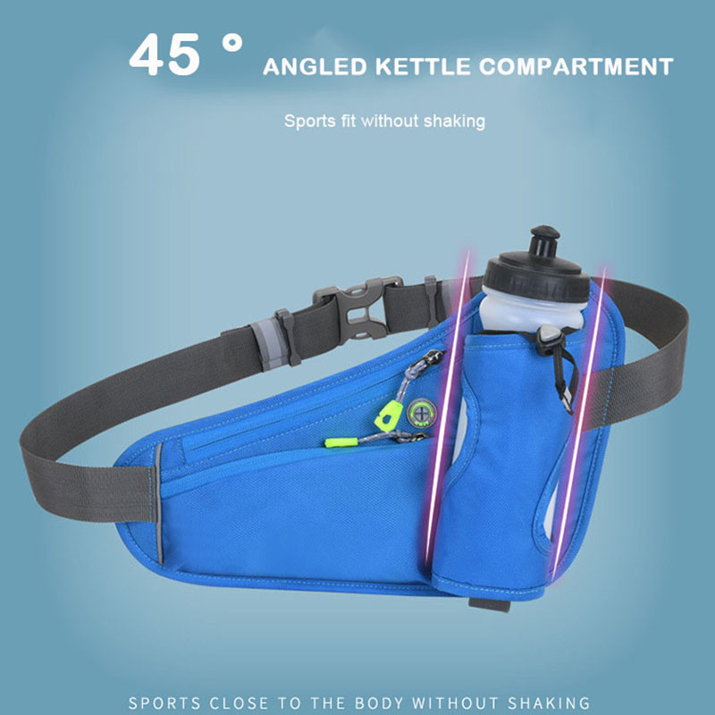 Sportfutó deréktáska Uniszex Nagy kapacitású Fitness Hegymászás Kerékpározás Többfunkciós Deréktás Mobil Tároló Deréktáska