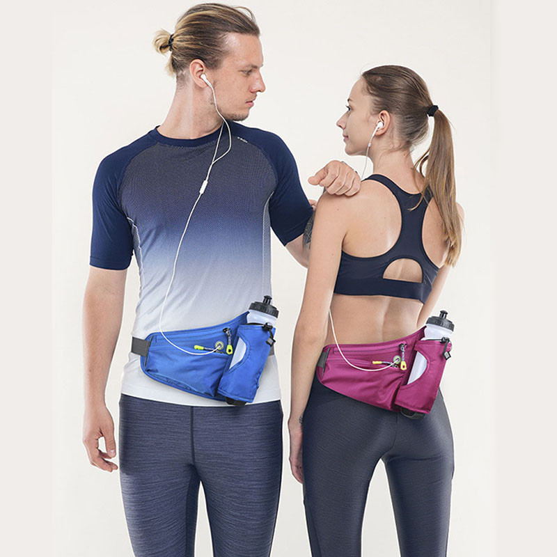 Sportfutó deréktáska Uniszex Nagy kapacitású Fitness Hegymászás Kerékpározás Többfunkciós Deréktás Mobil Tároló Deréktáska