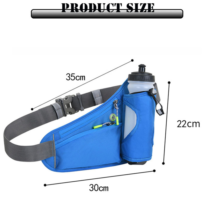 Sportfutó deréktáska Uniszex Nagy kapacitású Fitness Hegymászás Kerékpározás Többfunkciós Deréktás Mobil Tároló Deréktáska
