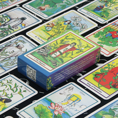 2023 Νέος σχεδιασμός υψηλής ποιότητας Ταρώ αδιάβροχες κάρτες πατέ τράπουλας Fate Divination Playing Cards Mysterious