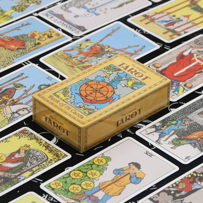 2023 Νέος σχεδιασμός υψηλής ποιότητας Ταρώ αδιάβροχες κάρτες πατέ τράπουλας Fate Divination Playing Cards Mysterious
