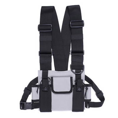 Vyrai, Moterys, madingas krūtinės krepšys, šviesą atspindinti liemenė, hiphopo gatvės apranga, funkcinė lauko sporto šaka