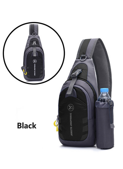 Välisport Sling Fanny Pack Veekindel matkaseljakott Päevakott Jalgrattasõit Fitness Crossbody rinnakott meestele, naised