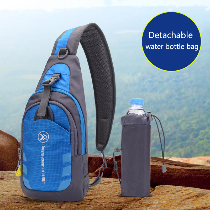 Välisport Sling Fanny Pack Veekindel matkaseljakott Päevakott Jalgrattasõit Fitness Crossbody rinnakott meestele, naised