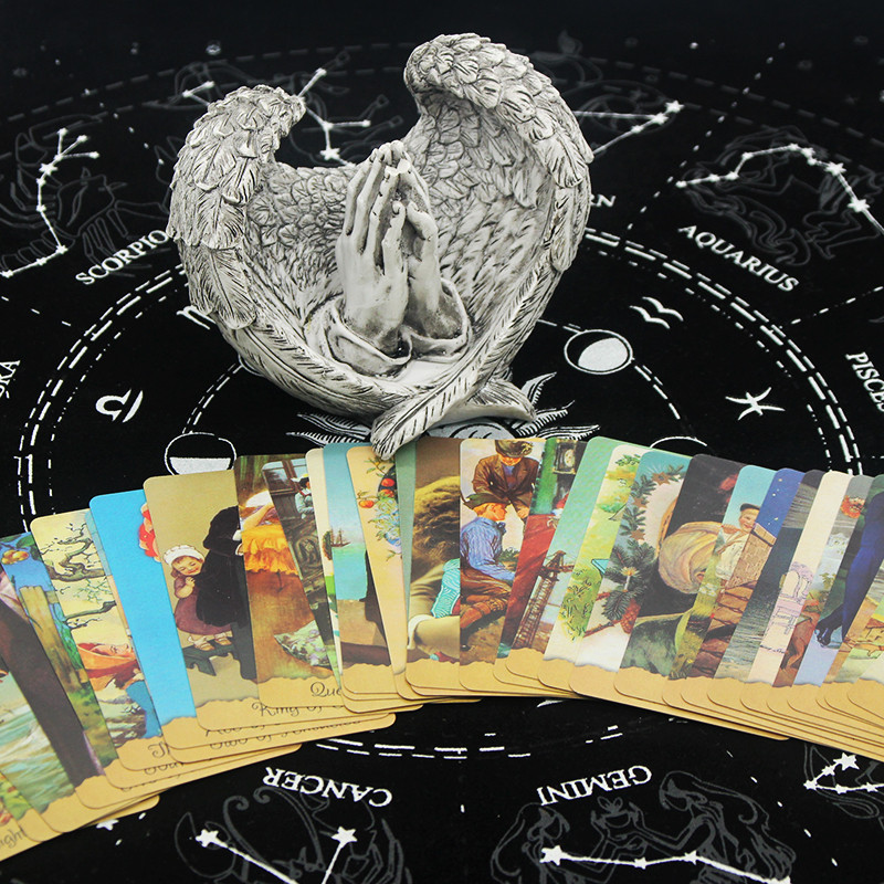 2023. aasta uues stiilis romaan, populaarne tarot noortele Saladuslikud saatuse ennustamise tarotid elektroonilise QR-koodiga