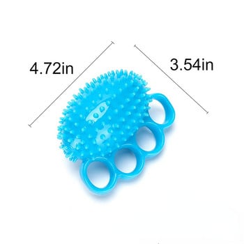 TPR Τέσσερα δάχτυλα Hand Grip Ball Rehabilitation Primary Training Soft Finger Strengthener Massager Ball Workout from Home 3colors