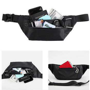 Fashion Waist Bag Sport Αδιάβροχη τσάντα Messenger Ανδρική τσάντα στήθους εξωτερικού χώρου Πολυλειτουργική τσάντα κινητού τηλεφώνου Γυναικείες τσάντες τσάντες