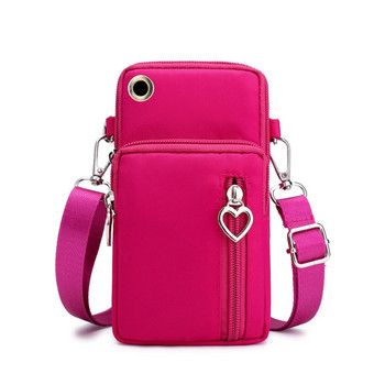 Мини чанта за мобилен телефон през рамо, чанта за портфейл през рамо, чанта за през рамо за мобилен телефон със сваляща се регулируема презрамка