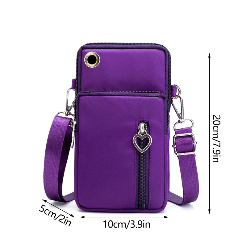 Mini Crossbody mobiiltelefoni kott, õlarihmaga rahakoti kott, mobiiltelefoni õlakott koos eemaldatava reguleeritava rihmaga