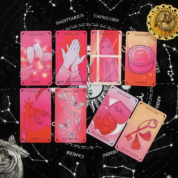 2023 Hot Popular Tarot for Young People Mysterious Fate Divination Waterproof Tarot With Electronic Manual