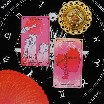 2023 Hot Popular Tarot for Young People Mysterious Fate Divination Waterproof Tarot With Electronic Manual