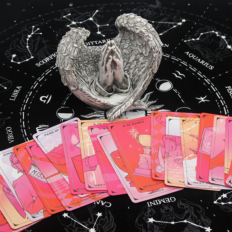 2023 m. Karštas Populiarus Tarot jaunimui Paslaptingo likimo būrimas Vandeniui atsparus Taro su elektroniniu vadovu