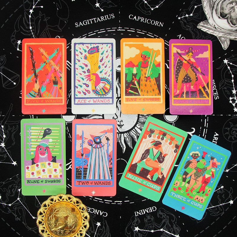 2023. aasta uues stiilis romaan, populaarne tarot noortele Salapärane saatuse ennustamise tarot koos elektroonilise juhendiga