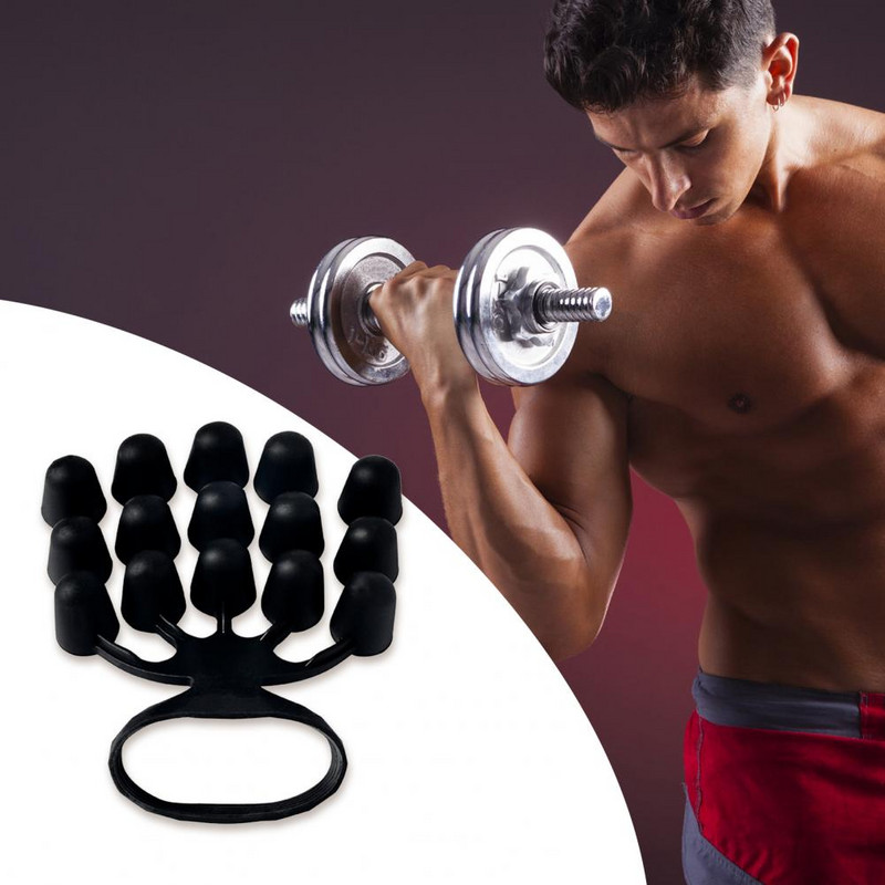 Fitneso traukiklis Ilgalaikis, plačiai naudojamas rankenos treniruoklis Pirštų riešo traukiklis mankštinantis Naudoti rankų treniruoklio pirštų mankštos juosta