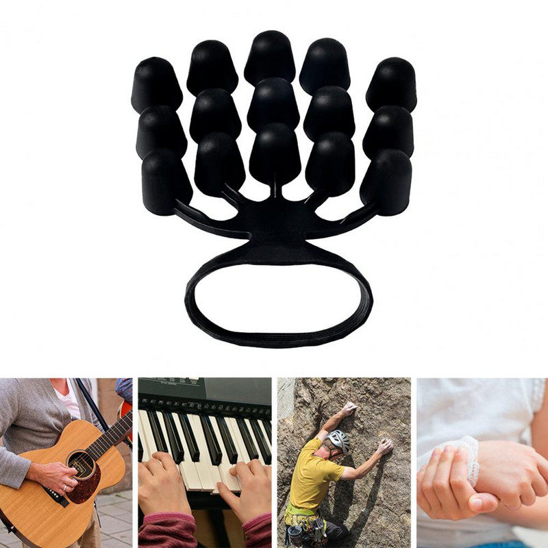 Fitneso traukiklis Ilgalaikis, plačiai naudojamas rankenos treniruoklis Pirštų riešo traukiklis mankštinantis Naudoti rankų treniruoklio pirštų mankštos juosta