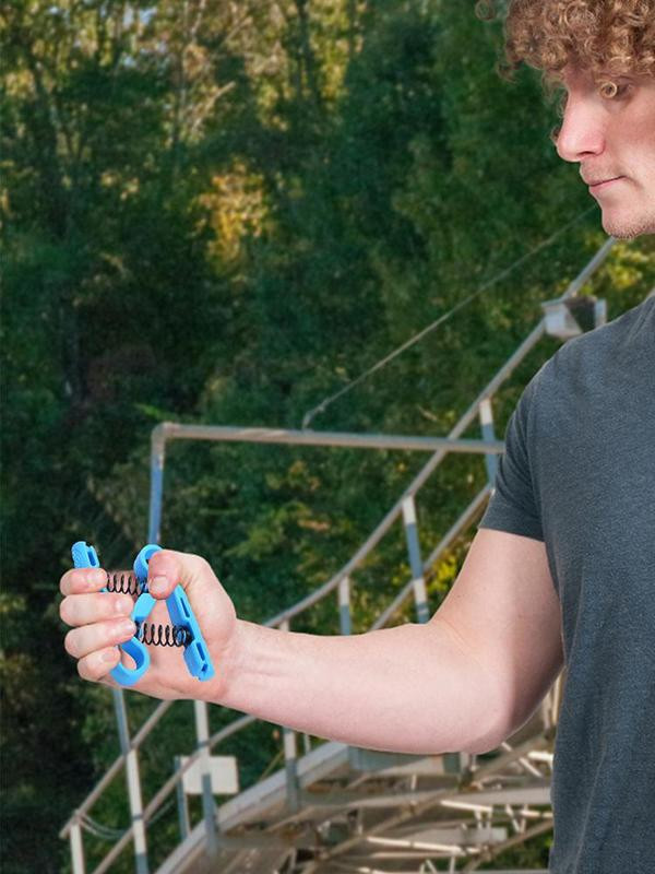 Nova N vrsta ojačanja ručnog stiska TPR vježbač za prste s nehrđajućom oprugom Pokretni trenažer snage stiska za izgradnju mišića