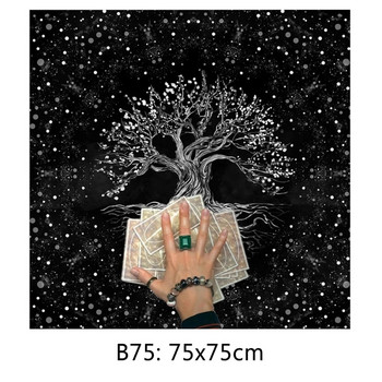 Τραπεζομάντιλο με κάρτα Tarot Trees Of Life Divinations Tapestry Witchcraft Supplies