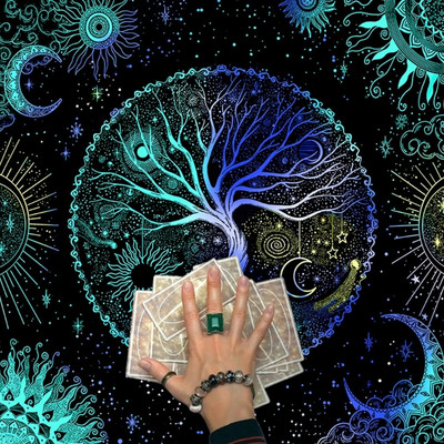 Tarot kártya Abrosz Életfák Jóslások Gobelin Boszorkánykellékek