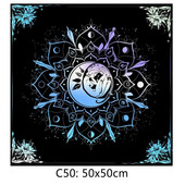 Didelė Mėnulio fėja Žolės Taluo Kortelės Staltiesė Neperšlampama raukšlių Kvadratinė staltiesė valgomojo kempingo vakarėliui