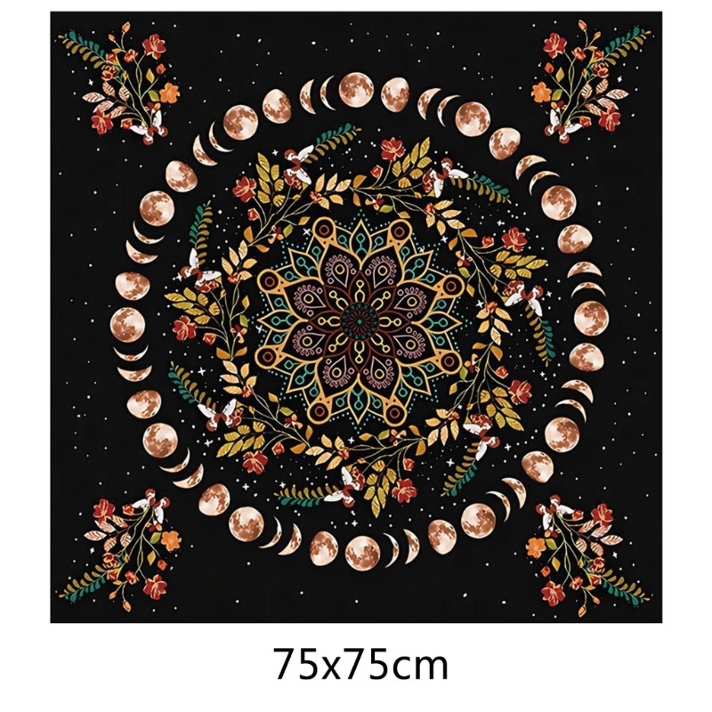 Mėnulio fazės Augalų Astrologijos Altoriai Audiniai Taro Staltiesė Būrimai Kortelės Staltiesė Gobelenas Raganavimo reikmenys