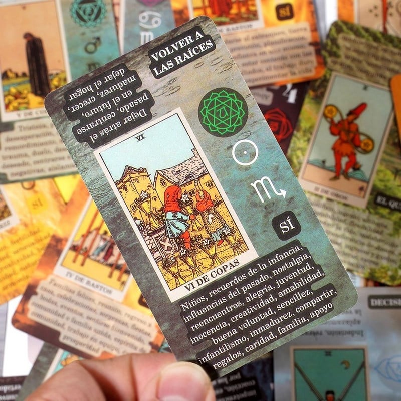 Tarokaardid Kallutatud hispaaniakeelse Taro tekk koos PDF-juhendiga Täiuslik ennustamistööriist lauamäng algajatele ja asjatundjatele