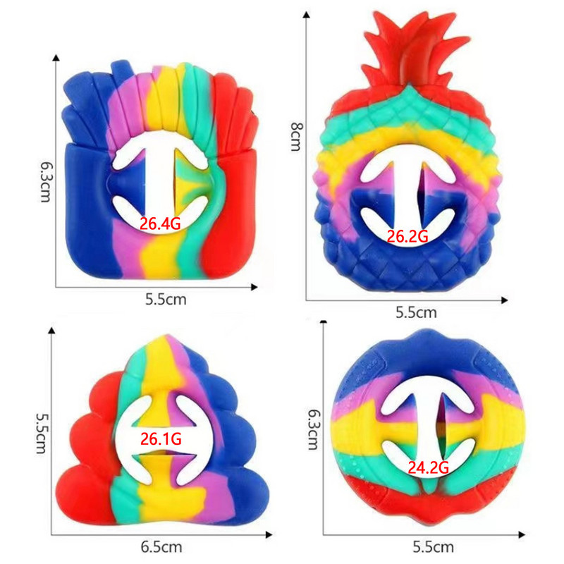 Ръчен експандер против хлъзгане, освобождаване на стреса, пръст, ръкохватка, множество функции, домашен фитнес, фитнес, спорт, преносимо фитнес оборудване