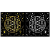 Kvadratinės formos švytuokliniai būrimai kilimėlis altoriaus staltiesė stalo žaidimų kortelių padėklas Rune staltiesė metafizinis stalo žaidimų kilimėlis