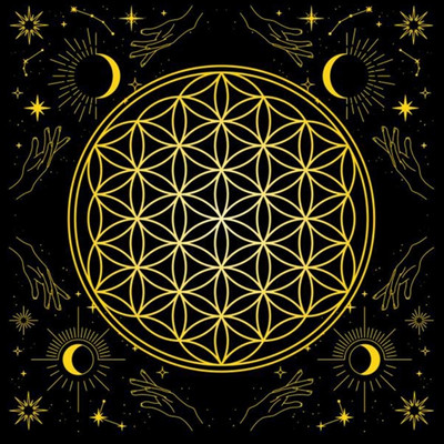 Kvadratinės formos švytuokliniai būrimai kilimėlis altoriaus staltiesė stalo žaidimų kortelių padėklas Rune staltiesė metafizinis stalo žaidimų kilimėlis