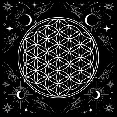 Kvadratinės formos švytuokliniai būrimai kilimėlis altoriaus staltiesė stalo žaidimų kortelių padėklas Rune staltiesė metafizinis stalo žaidimų kilimėlis