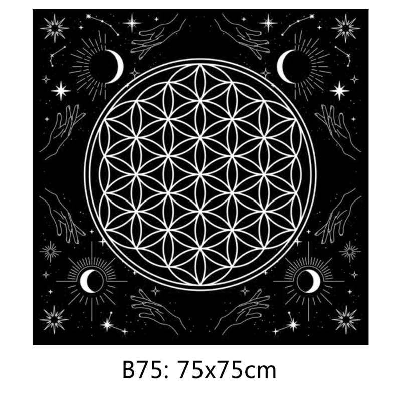 Kvadratinės formos švytuokliniai būrimai kilimėlis altoriaus staltiesė stalo žaidimų kortelių padėklas Rune staltiesė metafizinis stalo žaidimų kilimėlis