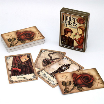 Under The Roses Lenormand Oracle Deck за жени Момичета Игра с карти Таро Настолна игра Oracles Deck Мистериозно гадаене
