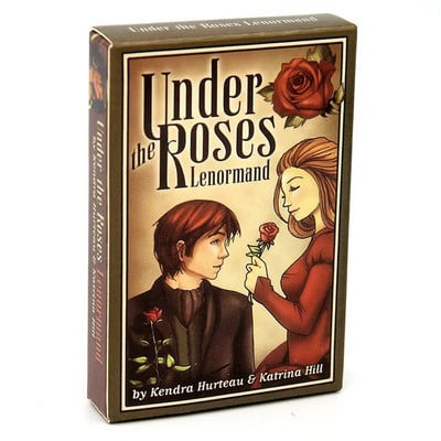 Under The Roses Lenormand Oracle Deck pentru femei Fete Joc de cărți Tarot Board Game Oracles Deck Mysterious Divination